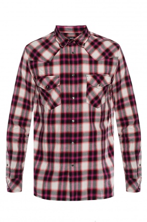 Raw-edge checked shirt, zdjęcie 1 Raw-edge checked shirt od Diesel
